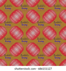 Bumper ball or bamperball football equipment seamless pattern for background.