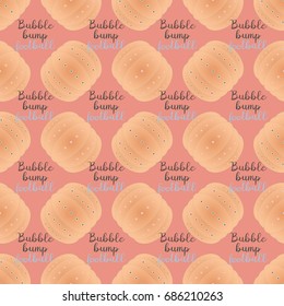 Bumper ball or bamperball football equipment seamless pattern for background.