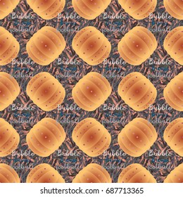 Bumper ball or bamperball football equipment seamless pattern for background.