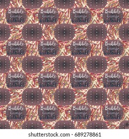 Bumper ball or bamperball football equipment seamless pattern for background.