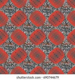 Bumper ball or bamperball football equipment seamless pattern for background.