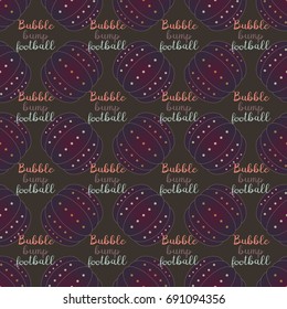 Bumper ball or bamperball football equipment seamless pattern for background.