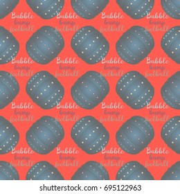 Bumper ball or bamperball football equipment seamless pattern for background.