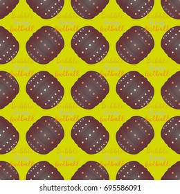 Bumper ball or bamperball football equipment seamless pattern for background.