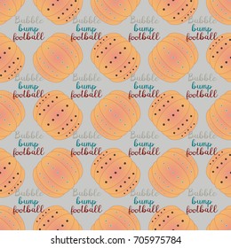 Bumper ball or bamperball football equipment seamless pattern for background.