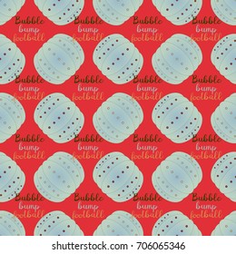 Bumper ball or bamperball football equipment seamless pattern for background.