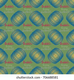 Bumper ball or bamperball football equipment seamless pattern for background.