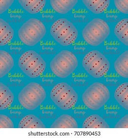 Bumper ball or bamperball football equipment seamless pattern for background.