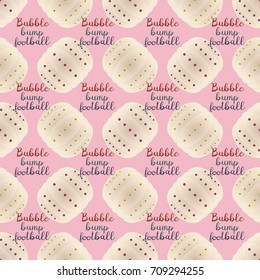 Bumper ball or bamperball football equipment seamless pattern for background.