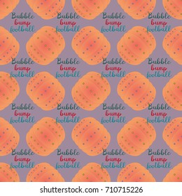 Bumper ball or bamperball football equipment seamless pattern for background.