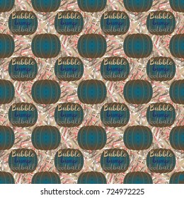 Bumper ball or bamperball football equipment seamless pattern for background.