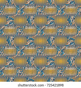 Bumper ball or bamperball football equipment seamless pattern for background.