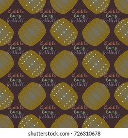 Bumper ball or bamperball football equipment seamless pattern for background.