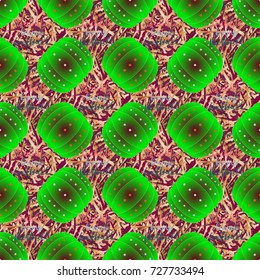 Bumper ball or bamperball football equipment seamless pattern for background.