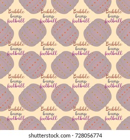 Bumper ball or bamperball football equipment seamless pattern for background.