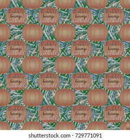 Bumper ball or bamperball football equipment seamless pattern for background.