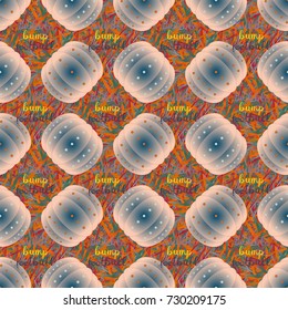 Bumper ball or bamperball football equipment seamless pattern for background.