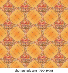 Bumper ball or bamperball football equipment seamless pattern for background.