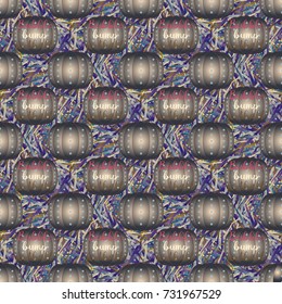 Bumper ball or bamperball football equipment seamless pattern for background.