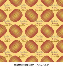 Bumper ball or bamperball football equipment seamless pattern for background.