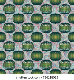 Bumper ball or bamperball football equipment seamless pattern for background.