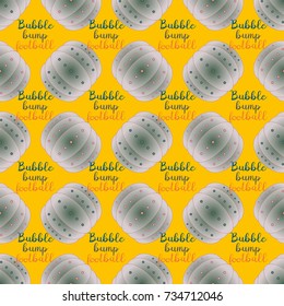 Bumper ball or bamperball football equipment seamless pattern for background.