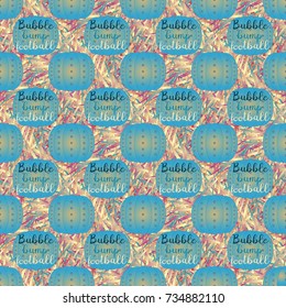 Bumper ball or bamperball football equipment seamless pattern for background.