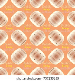 Bumper ball or bamperball football equipment seamless pattern for background.