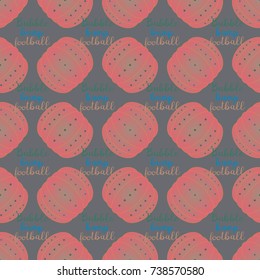 Bumper ball or bamperball football equipment seamless pattern for background.
