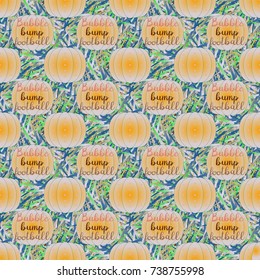 Bumper ball or bamperball football equipment seamless pattern for background.