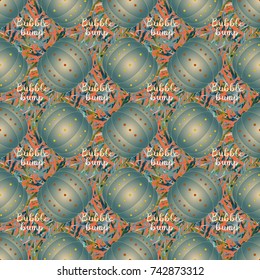 Bumper ball or bamperball football equipment seamless pattern for background.