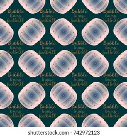 Bumper ball or bamperball football equipment seamless pattern for background.