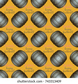 Bumper ball or bamperball football equipment seamless pattern for background.