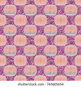 Bumper ball or bamperball football equipment seamless pattern for background.