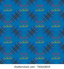 Bumper ball or bamperball football equipment seamless pattern for background.