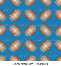 Bumper ball or bamperball football equipment seamless pattern for background.