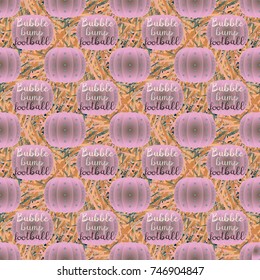 Bumper ball or bamperball football equipment seamless pattern for background.