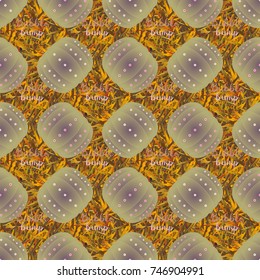 Bumper ball or bamperball football equipment seamless pattern for background.