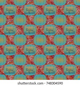 Bumper ball or bamperball football equipment seamless pattern for background.