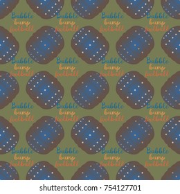 Bumper ball or bamperball football equipment seamless pattern for background.
