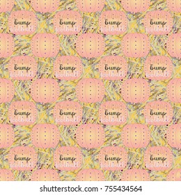 Bumper ball or bamperball football equipment seamless pattern for background.