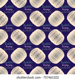 Bumper ball or bamperball football equipment seamless pattern for background.