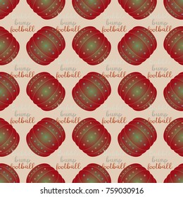 Bumper ball or bamperball football equipment seamless pattern for background.