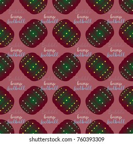 Bumper ball or bamperball football equipment seamless pattern for background.