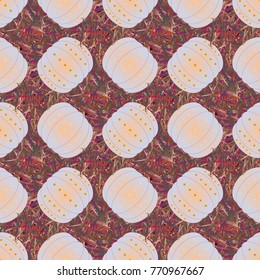 Bumper ball or bamperball football equipment seamless pattern for background.