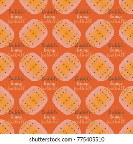 Bumper ball or bamperball football equipment seamless pattern for background.