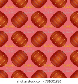 Bumper ball or bamperball football equipment seamless pattern for background.