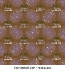 Bumper ball or bamperball football equipment seamless pattern for background.