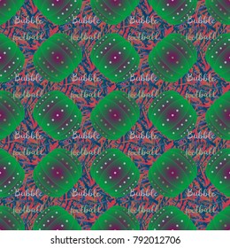 Bumper ball or bamperball football equipment seamless pattern for background.
