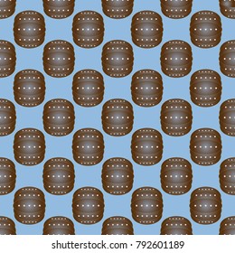 Bumper ball or bamperball football equipment seamless pattern for background.